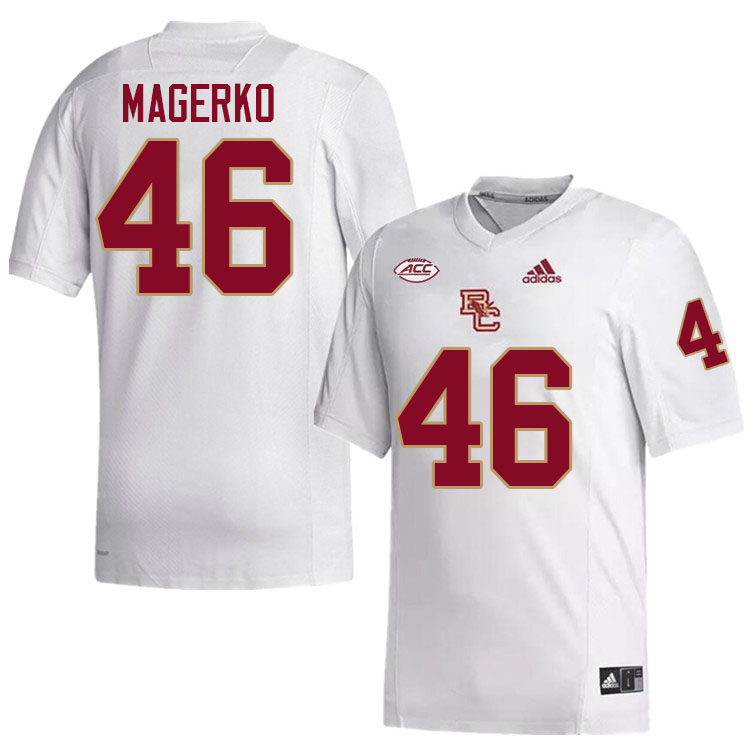 Boston College Eagles #46 James Magerko College Football Jerseys Stitched-White